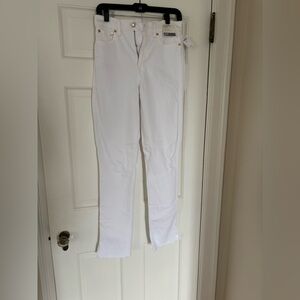 GAP High Rise Vintage Slim White Jeans